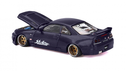 Машинка Premium Kaido House x MiNI GT Nissan GT-R (R33) Active Carbon R V2 1:64 KHMG163-CH Purple - Retromagaz, image 2