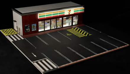 Діорама G-Fans Supermarket 7-Eleven Супермаркет з Підсвіткою 1:64 Red - Retromagaz, image 2