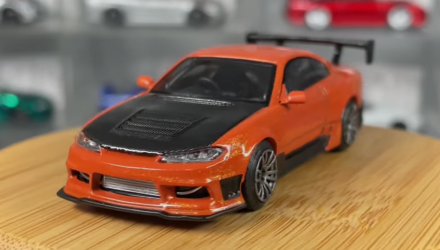 Машинка Premium MINI GT Nissan Silvia S15 D-MAX 1:64 Orange - Retromagaz, image 2