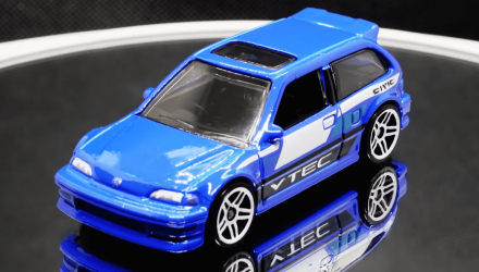 Машинка Базова Hot Wheels '90 Honda Civic EF '70s vs. '90s 1:64 HYW81 Blue - Retromagaz, image 2