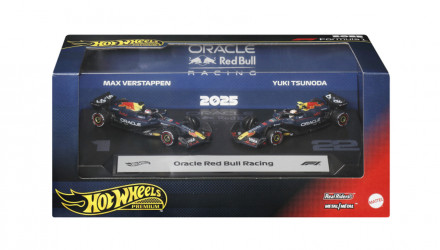 Машинка Premium 2шт Hot Wheels Formula 1 Team Red Bull Racing (Max Verstappen Yuki Tsunoda) 1:64 JMM97 Black - Retromagaz, image 1