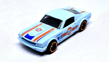 Машинка Базовая Hot Wheels '65 Mustang 2+2 Fastback Gulf Speed Graphics 1:64 GHC86 Light Blue - Retromagaz, image 2