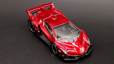 Машинка Базовая Hot Wheels Lamborghini Veneno Workshop 1:64 CFH84 Dark Red - Retromagaz, image 2