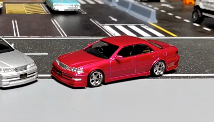 Машинка Premium Tarmac Works VERTEX Toyota Mark II JZX100 1:64 T64G-024-RE Red - Retromagaz, image 1