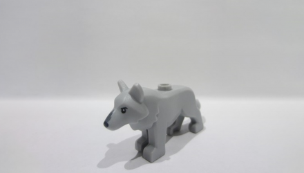 Фігурка Lego Земля Wolf with Stud on Back Animals 6649pb01 6510720 Light Bluish Grey Б/У - Retromagaz, image 1