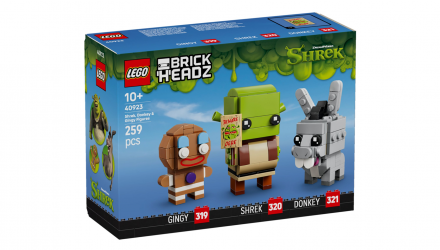 Конструктор Lego Shrek, Donkey & Gingy Figures BrickHeadz 40923 Новый - Retromagaz, image 1