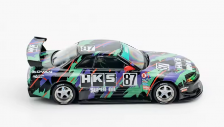 Машинка Premium Tarmac Works Nissan Skyline (R32) Widebody  HKS GLOBAL64 1:64 T64G-061-HKS Black - Retromagaz, image 3