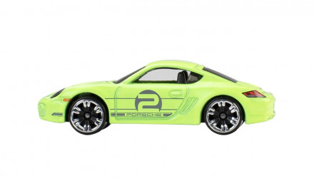 Тематическая Машинка Hot Wheels Porsche Cayman S Neon Speeders 1:64 JKY07 Green - Retromagaz, image 3
