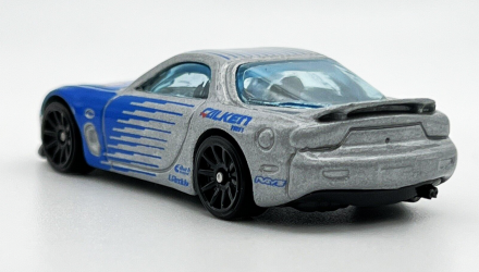 Машинка Базовая Hot Wheels '95 Mazda RX-7 Falken Drift 1:64 HCX62 Silver - Retromagaz, image 4