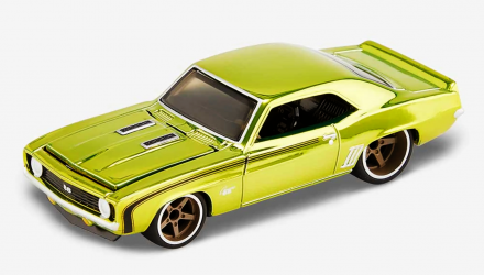 Машинка Premium Hot Wheels '69 Chevrolet Camaro SS Red Line Club RLC 1:64 GXJ16 Green - Retromagaz, image 2