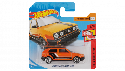 Машинка Базовая Hot Wheels Volkswagen Golf MK2 Then and Now 1:64 FJX92 Orange - Retromagaz, image 1