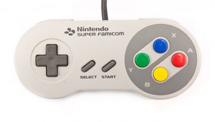 Набір Геймпад 2шт Дротовий Nintendo SNES SHVC-005 FAT Japan Style Grey 1.5m Б/У - Retromagaz, image 1