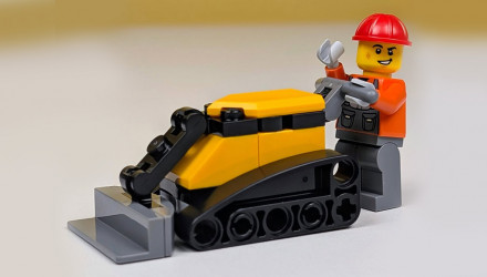 Конструктор Lego Construction Worker with Bulldozer City L0002221 cty1998 Новый - Retromagaz, image 1