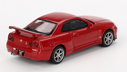 Машинка Premium MINI GT Skyline GT-R (R34) V-Spec 1:64 MGT00796-CH Red - Retromagaz, image 3