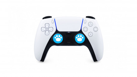 Накладки на Стики 2шт RMC Cat Paw PlayStation 5 4 3 2 1 Xbox Series One 360 Switch 2 White Blue - Retromagaz, image 1