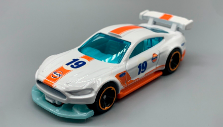 Машинка Базовая Hot Wheels Custom '18 Ford Mustang GT Gulf Muscle Mania 1:64 FYF87 White - Retromagaz, image 2