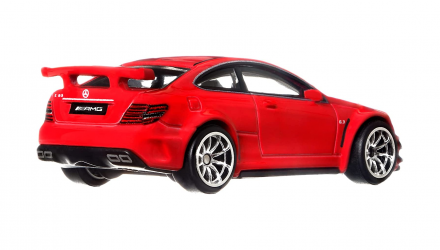 Машинка Premium Hot Wheels '12 Mercedes-Benz C63 AMG Coupe Black Series Deutschland Design 1:64 HCJ79 Red - Retromagaz, image 3