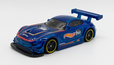 Машинка Базова Hot Wheels '16 Mercedes-AMG GT3 Project CARS 2 Legends of Speed 1:64 FJY10 Dark Blue - Retromagaz, image 2