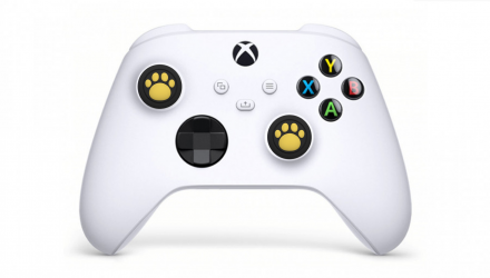 Накладки на Стики 2шт RMC Cat Paw PlayStation 5 4 3 2 1 Xbox Series One 360 Switch 2 Black Yellow - Retromagaz, image 2