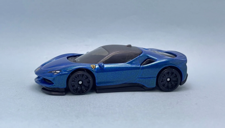 Машинка Базова Hot Wheels Ferrari SF90 Stradale Ferrari 1:64 JJJ12 Blue - Retromagaz, image 2
