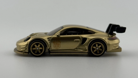 Машинка Premium Hot Wheels Porsche 911 GT3 R Deutschland Design 1:64 JKF45 Gold - Retromagaz, image 3