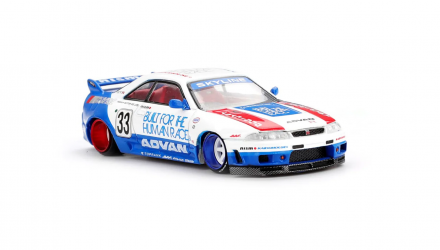 Машинка Premium Kaido House x MiNI GT Nissan Skyline GT-R (R33) BFTHR V1 1:64 KHMG213 White - Retromagaz, image 1