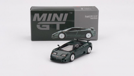 Машинка Premium MINI GT Bugatti EB110 GT Verde Scuro 1:64 MGT00968-СH Green - Retromagaz, image 4