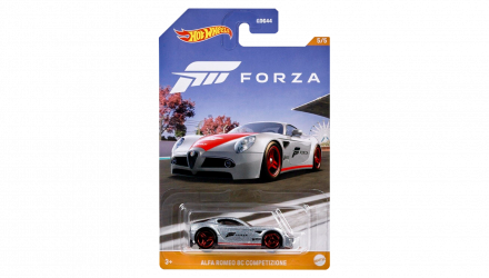 Тематическая Машинка Hot Wheels Alfa Romeo 8C Competizione Forza 1:64 HLK24 Silver - Retromagaz, image 1