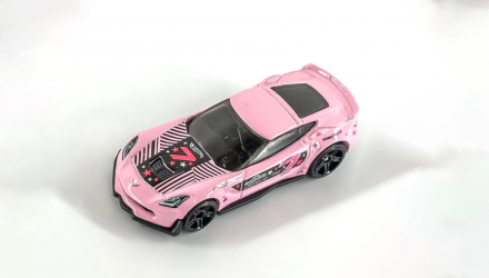 Машинка Базовая Hot Wheels Corvette C7 Z06 Nightspeed 1:64 JJJ73 Pink - Retromagaz, image 4