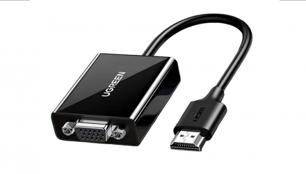 Адаптер Ugreen CM611 HDMI - VGA Black 0.25m - Retromagaz, image 1