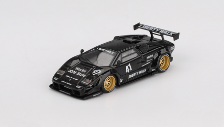 Машинка Premium MINI GT Lamborghini Countach LB-WORKS 1:64 MGT01081-CH Black - Retromagaz, image 1