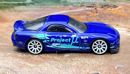 Машинка Базова Hot Wheels '95 Mazda RX-7 J-Imports 1:64 HTD97 Blue - Retromagaz, image 3