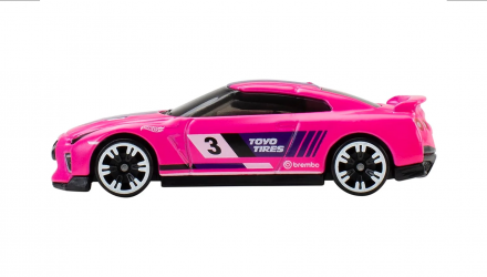 Тематическая Машинка Hot Wheels 2017 Nissan GT-R (R35) Neon Speeders 1:64 JKY01 Pink - Retromagaz, image 3