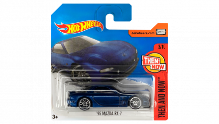 Машинка Базова Hot Wheels '95 Mazda RX-7 Then and Now 1:64 DTW90 Dark Blue - Retromagaz, image 1