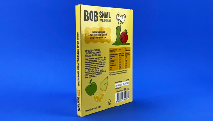Мармелад Bob Snail Фруктовий Яблуко-Груша-Лимон 108g - Retromagaz, image 4