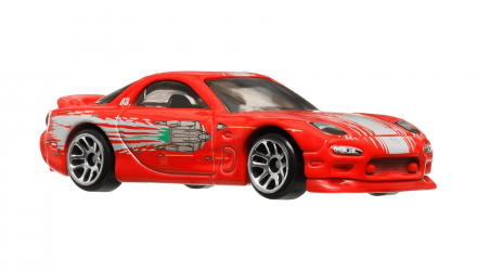 Тематическая Машинка Hot Wheels 1995 Mazda RX-7 Dominic Toretto Fast & Furious 1:64 HNR88/HRW46 Red - Retromagaz, image 4