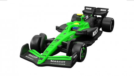 Машинка Premium Hot Wheels KICK Sauber F1 Team (#5 Gabriel Bortoleto) 1:64 JKD89 Green - Retromagaz, image 1