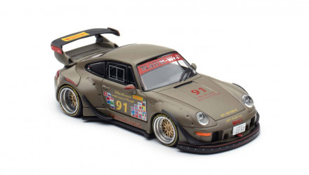 Машинка Premium Ignition Model Porsche Porsche RWB 993 1:64 IG3873 Green - Retromagaz, image 4