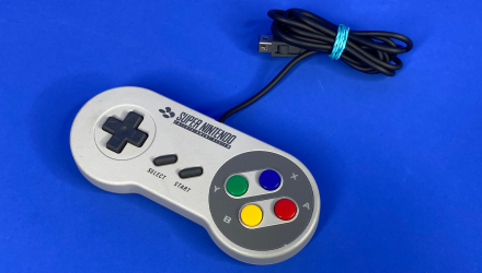 Геймпад Дротовий Nintendo SNES CLV-202 Classic Mini Europe Grey 1.5m Б/У - Retromagaz, image 1