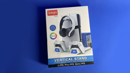 Подставка Проводной Ipega PlayStation 5 Slim з зарядкою для геймпадів DualSense White Новый - Retromagaz, image 1