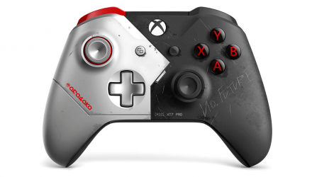 Геймпад Беспроводной Microsoft Xbox One Cyberpunk 2077 Limited Edition Version 2 Black White Б/У - Retromagaz, image 2