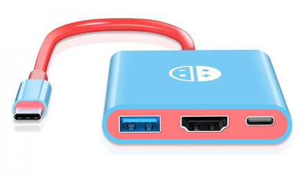 Адаптер Проводной RMC Switch USB-C Hub Red Blue Новый - Retromagaz, image 1