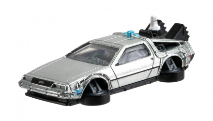 Машинка Premium Hot Wheels Time Machine Hover Mode DMC Delorean Back To The Future Rep. Entertainment 1:64 DWJ76 Silver - Retromagaz, image 1