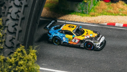 Машинка Premium Tarmac Works Mercedes-AMG GT3 Nürburgring 24h 2020 #02 1:64 T64-062-20NUR02 Blue - Retromagaz, image 3