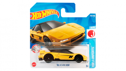 Машинка Базовая Hot Wheels '90 Acura NSX J-Imports 1:64 HCX58 Yellow - Retromagaz, image 1