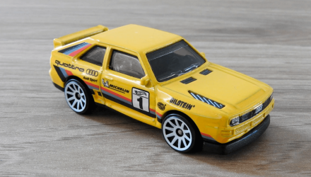 Машинка Базовая Hot Wheels '84 Audi Sport Quattro Rally Champs 1:64 HCV29 Yellow - Retromagaz, image 2