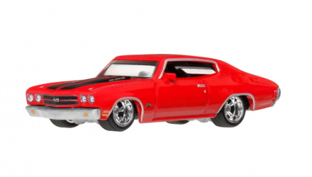 Машинка Premium Hot Wheels 1970 Chevrolet Chevelle SS Fast & Furious 1:64 JHW73 Red - Retromagaz, image 1