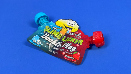 Набор Цукерки Рідкі 4шт Toxic Waste Slime Licker Double Play Blue Razz Strawberry 40g - Retromagaz, image 3