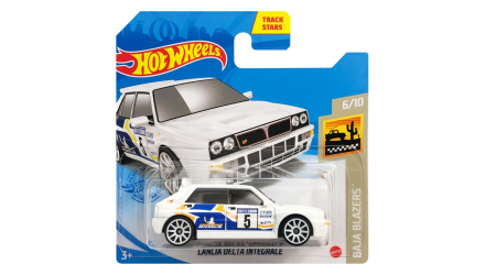 Машинка Базова Hot Wheels Lancia Delta Integrale Baja Blazers 1:64 GRX51 White - Retromagaz, image 1