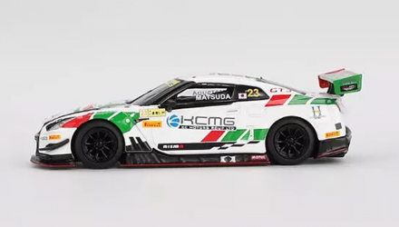 Машинка Premium MINI GT Nissan GT-R NISMO GT3 #23 KCMG 2018 FIA GT World Cup Macau 1:64 MGT00593-CH White image_4 Машинка Premium MINI GT Nissan GT-R NISMO GT3 #23 KCMG 2018 FIA GT World Cup Macau 1:64 MGT00593-CH White - Retromagaz, image 4